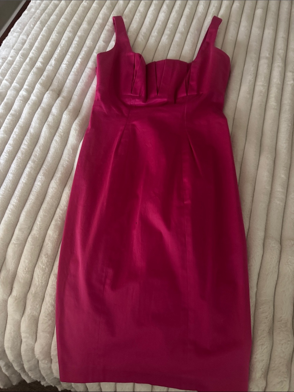 Calvin Klein Magenta Sheath Midi Dress